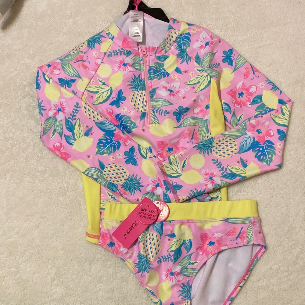 Floral Kids Swim Set